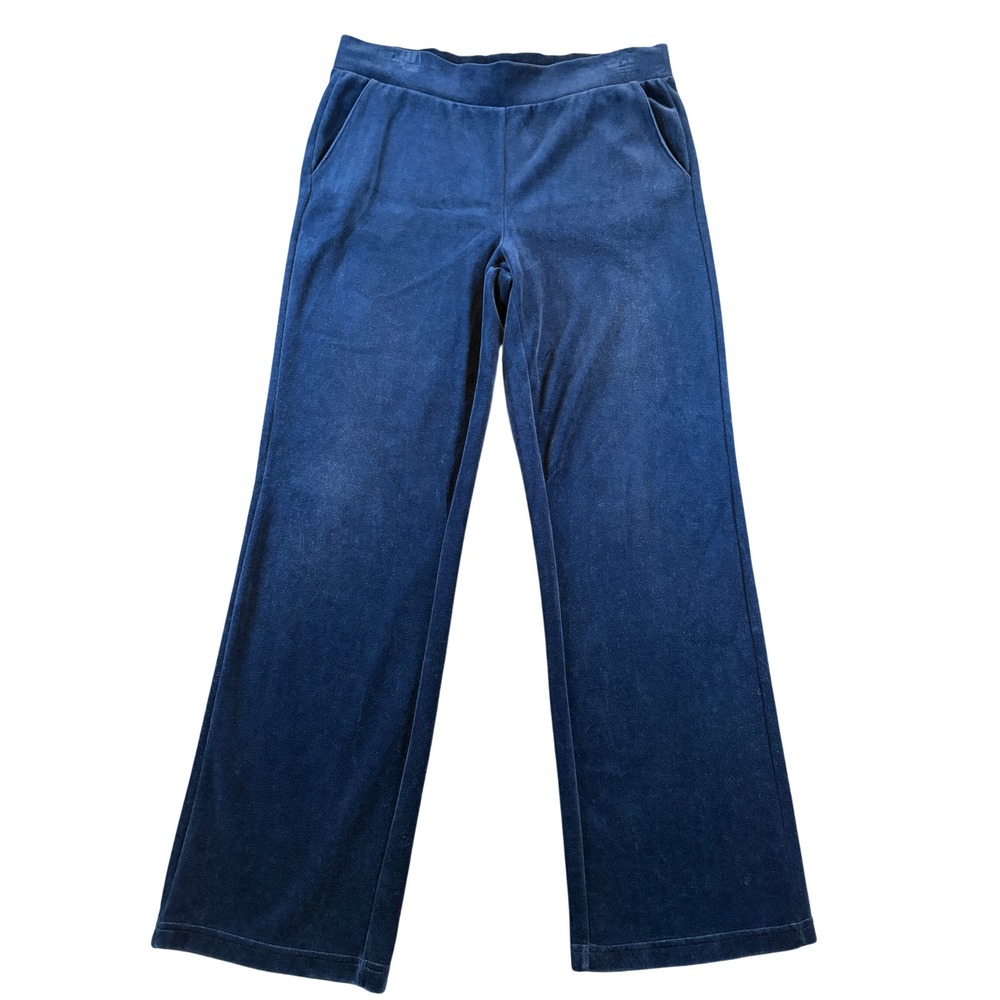 Lauren Ralph Lauren Petite Navy Blue Velour Lounge Pants P/S